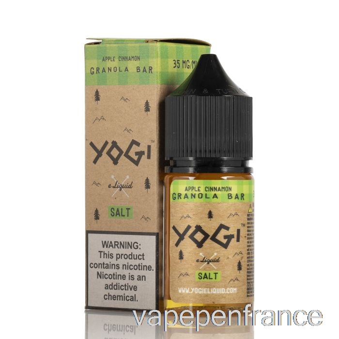 Barre Granola Pomme Cannelle - E-liquide Sels De Yogi - 30 Ml 35 Mg Stylo Vape